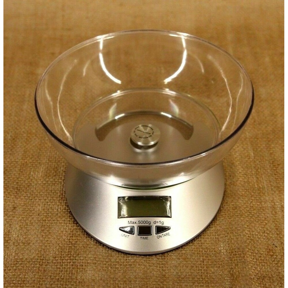 Real Deal Electronic Food Scale Model CR2O32 Digital Scale with Glass Bowl